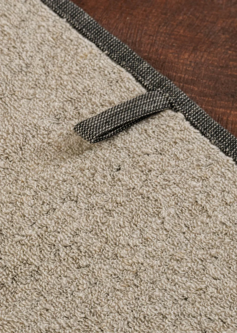 Linen Terry Towel BROWNIE Black - Image 3