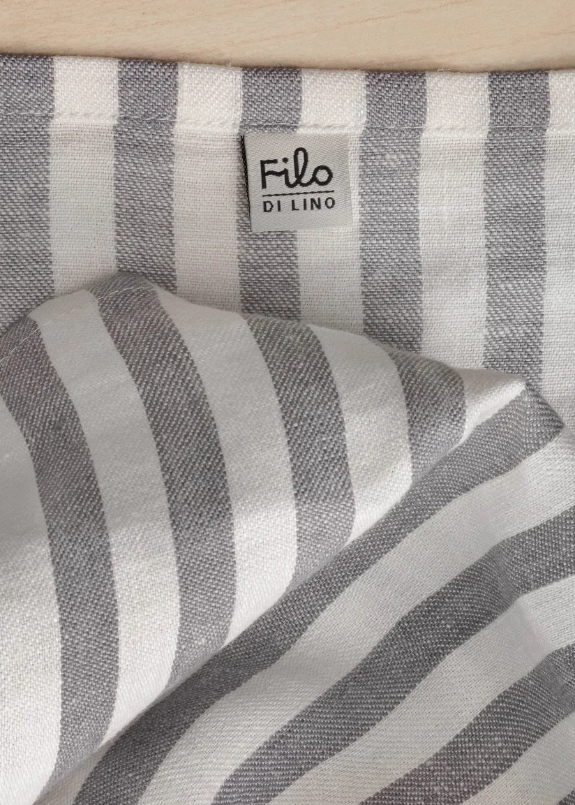 Linen Beach Blanket LUTIN Grey - Image 4