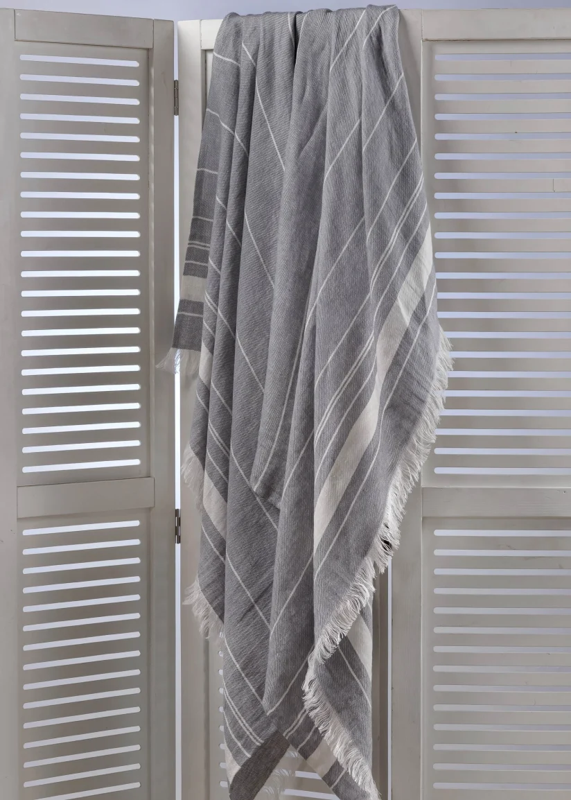 Linen Sauna Towel MATAGOTA Grey - Image 2