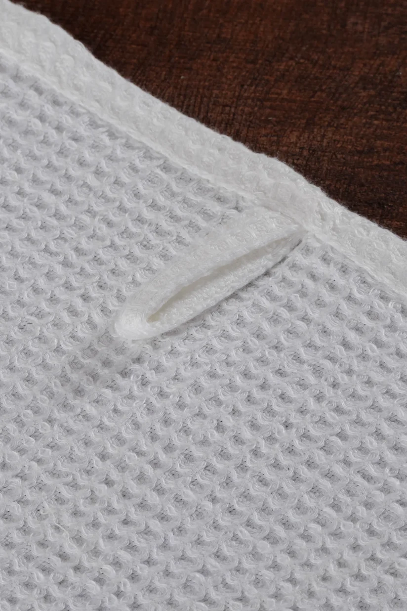 Linen Waffle Towel JENTIL Off White - Image 2