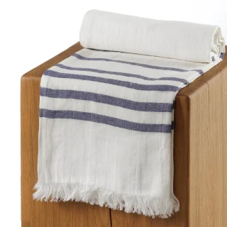 Linen Beach Towel LONGANA Blue