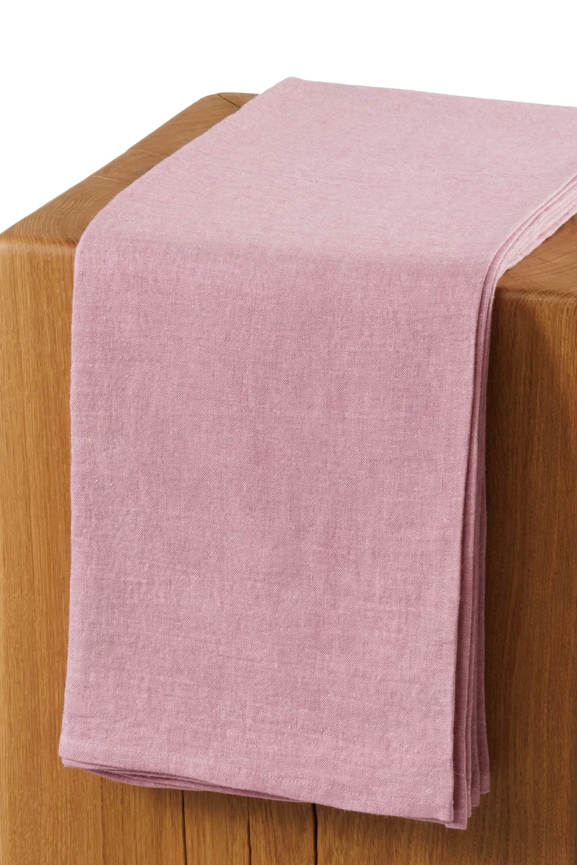 Denim Linen Beach Blanket ALVITA Raspberry