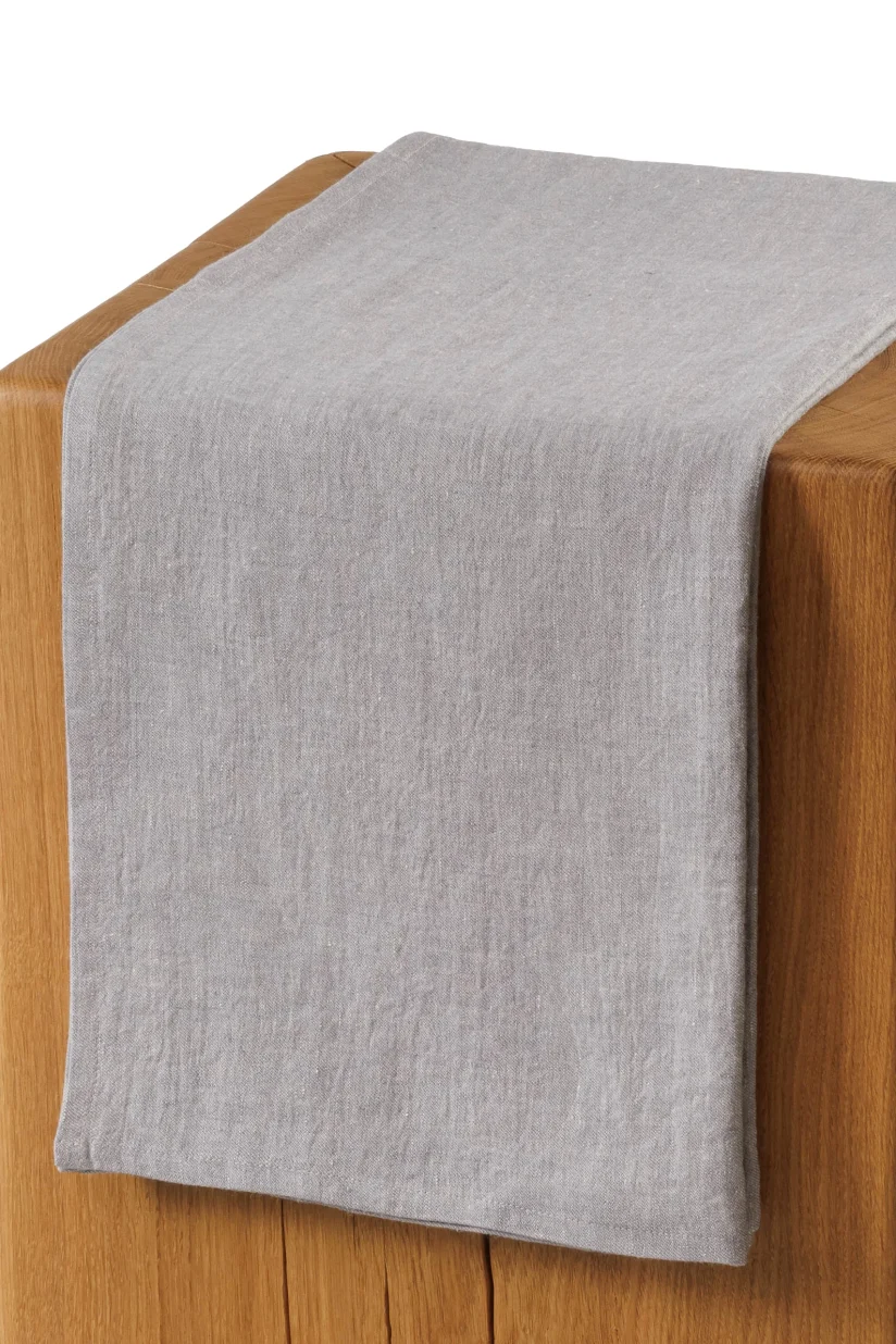 Denim Linen Beach Blanket ALVITA Grey