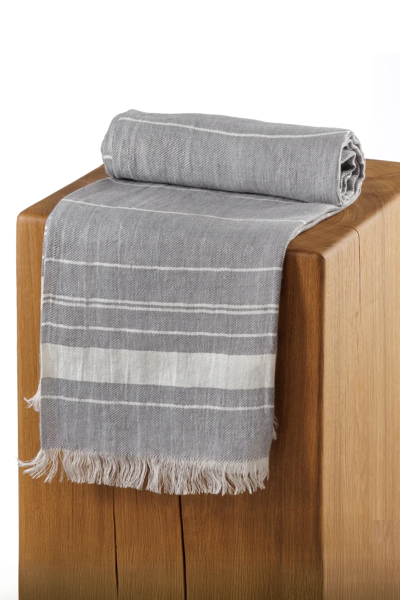 Linen Sauna Towel MATAGOTA Grey