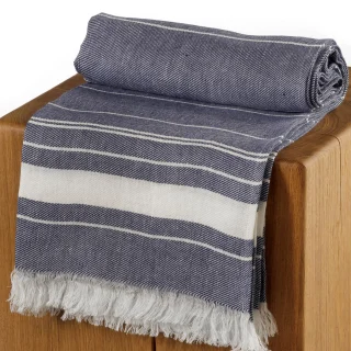 Linen Sauna Towel MATAGOTA Blue