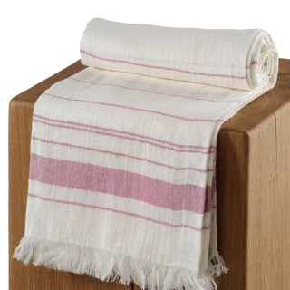 Linen Sauna Towel MONAKELI Raspberry