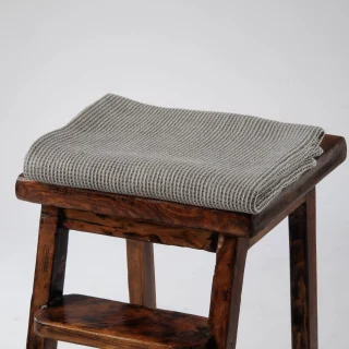 Linen Waffle Towel SARATAN Grey